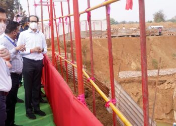 मा.मुख्यमंत्री घोडाझरी कालवाला भेट देण्यासाठी