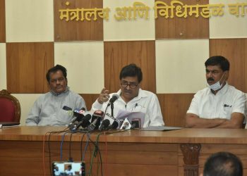 मंत्री अशोक चौहान पत्रकार १परिषद