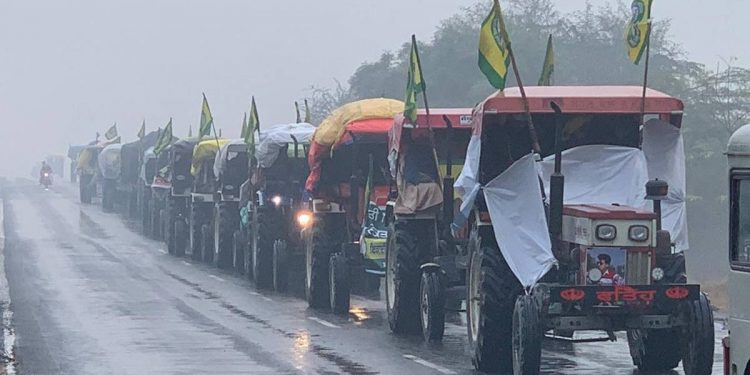 farmer tractor march