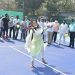 तरुणाईचा आग्रह…हाती रॅकेट…राज्यमंत्री आदिती तटकरे रमल्या टेनिस कोर्टावर!