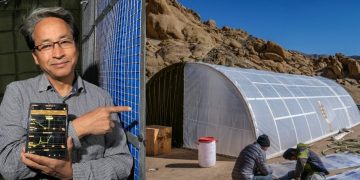 special ice tent for the soldiers