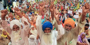 Farmers protest