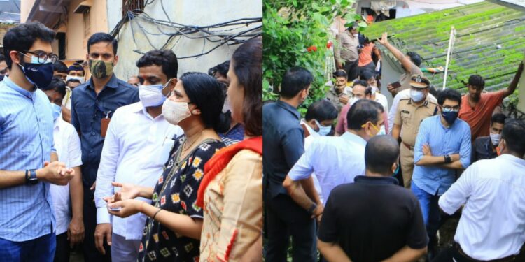 धोकादायक घरांमधील रहिवाशांचे तातडीने स्थलांतर करण्याचे आदित्य ठाकरेंचे निर्देश