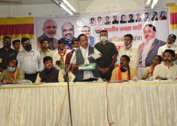 Narayan Rane in Mahad