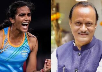 p v sindhu-ajit pawar