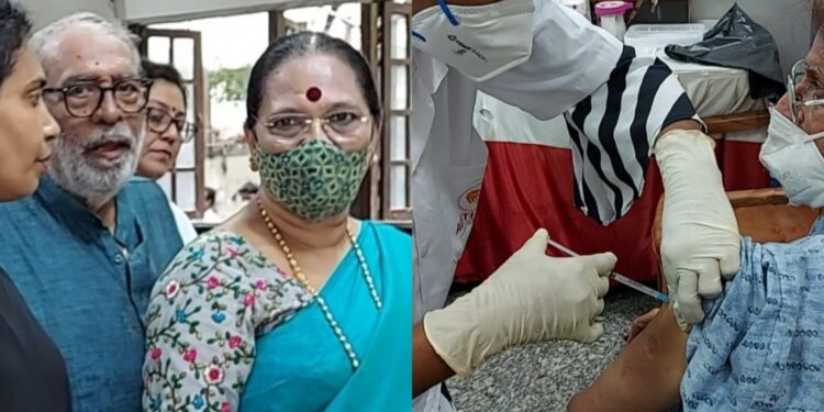 विद्यार्थी, पालक, सामान्यांच्या लसीकरणासाठी शाळेने उघडले लसीकरण केंद्र