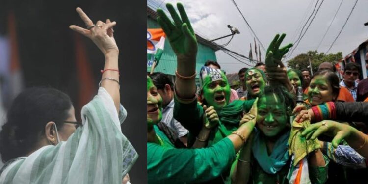 Mamata Banerjee Victory sign 3-10-21