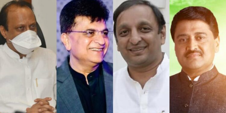 ajit pawar , kirit somaiya , sachin sawant , ashok chavan
