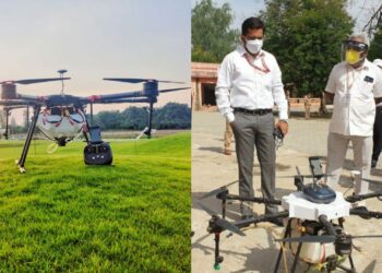 drones from Garuda Aerospace for agriculture