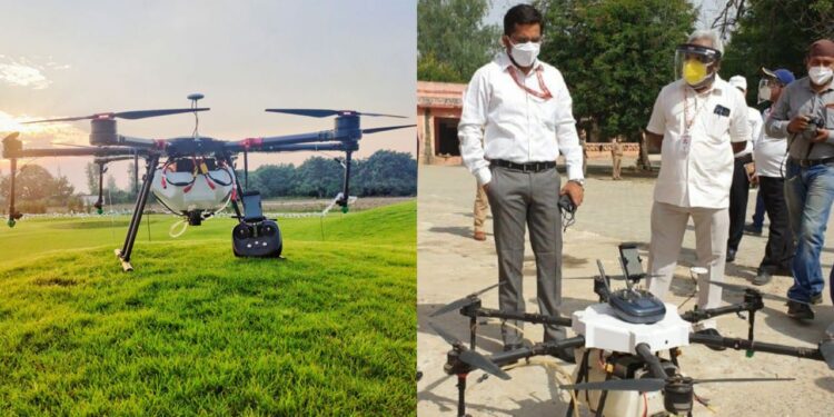drones from Garuda Aerospace for agriculture