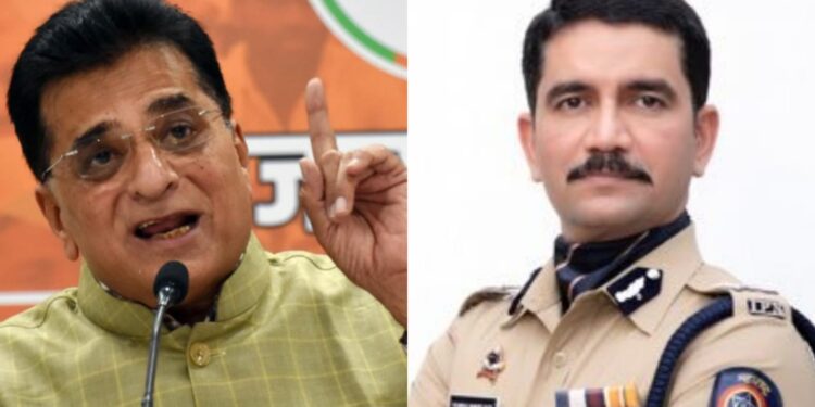 kirit somaiya targets vihwas nagare patil relatives