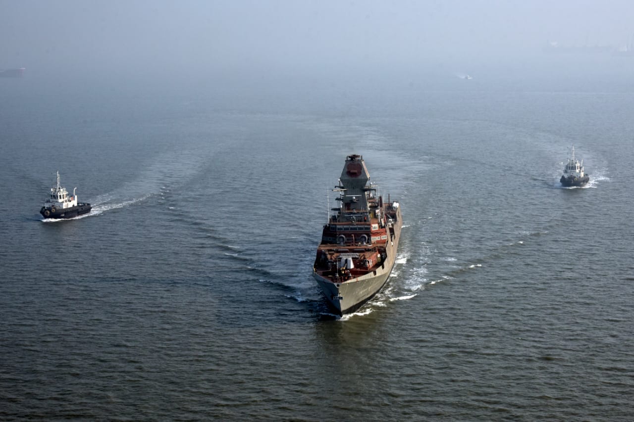 MORMUGAO SECOND SHIP SAILS FOR MAIDEN SEA TRIALS