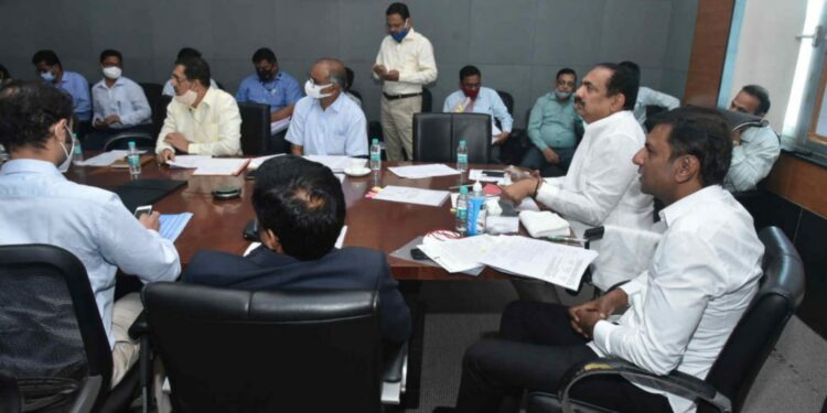 जलसंपदा मंत्री श्री.जयंत पाटिल यांच्या अध्यक्षतेखाली मुळा धरण प्रकल्प कालव्याच्या दुरुस्तीबाबत बैठक