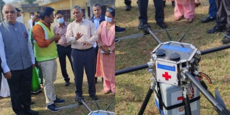 ड्रोनद्वारे लस पुरवठा