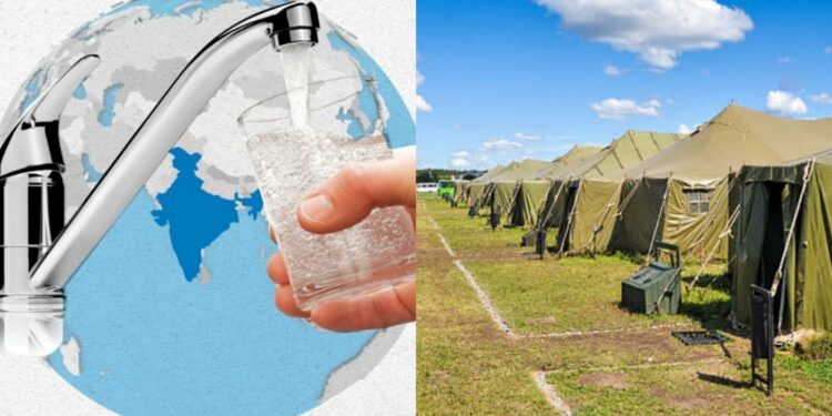 GIS water based supply at army base camp
