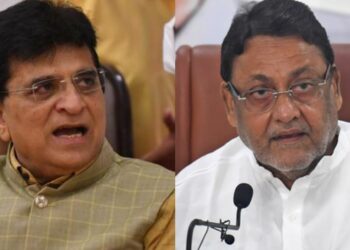 nawab malik X kirit somaiya on raids