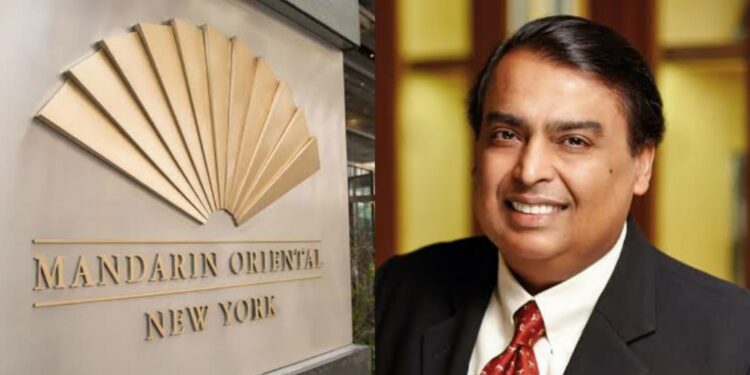 Mandarin Oriental Hotel took over by Reliance Ind Ltd in Rs 729 cr