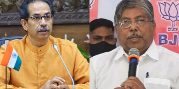 Chandrakant patil criticize Cm Uddhav Thackeray on nagarpanchayat election