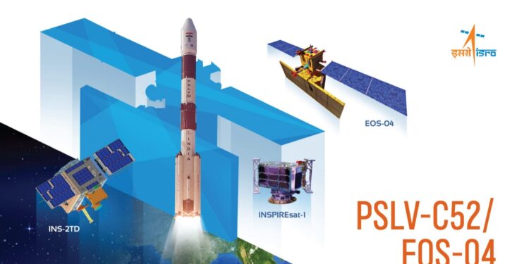 PSLV -C52 EOS - 04 mission