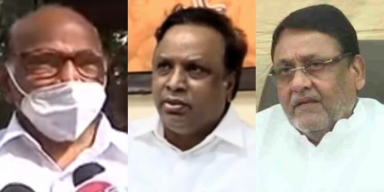 Sharad Pawar Ashishn Shelar Nawab Malik