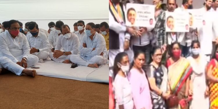 Agitation Of mva govt in support of nawab malik