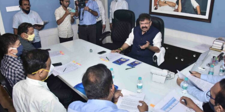 Jitendra Awhad instruction for Shivgad residence