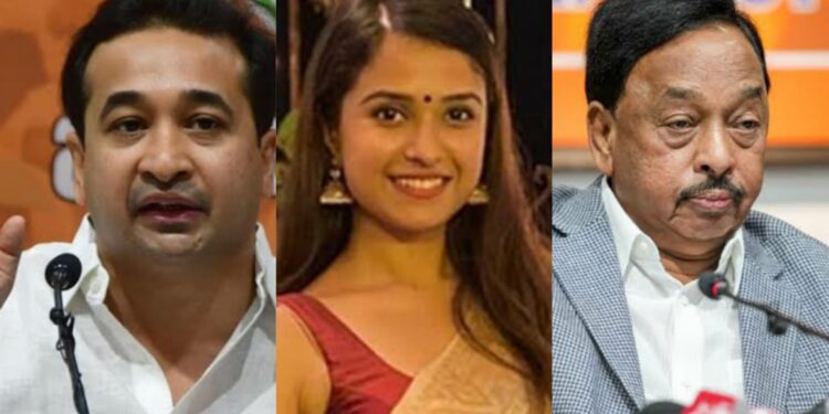 Disha Narayan Rane And Nitesh Rane