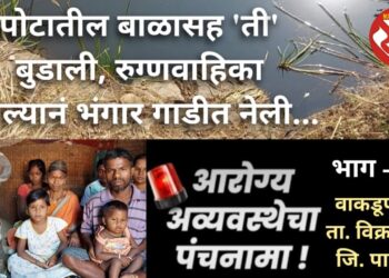 पोटातील बाळासह ‘ती’ कठडा नसलेल्या विहिरीत बुडाली, रुग्णवाहिका नसल्यानं भंगार गाडीत नेली…