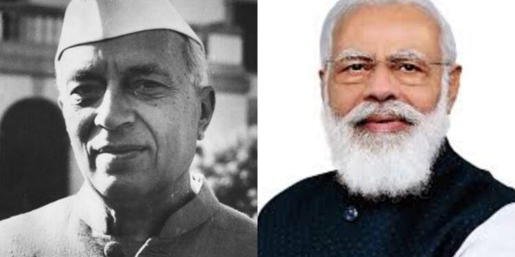 pandit nehru and narendra modi