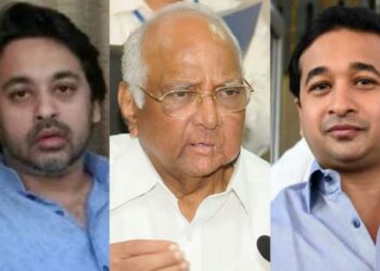 Sharad pawar Nitesh And Nilesh rane