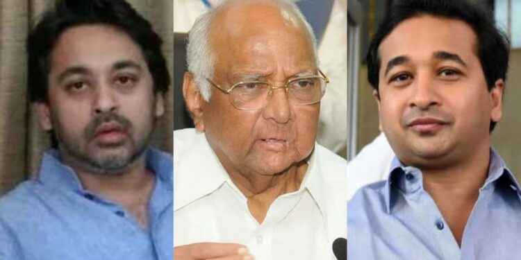 Sharad pawar Nitesh And Nilesh rane