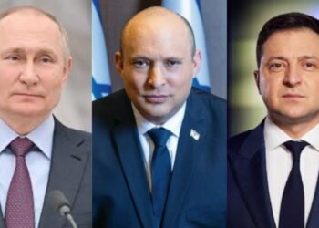 Zelenski Benett and putin