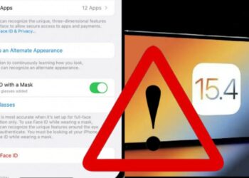 Alert for iphone users for iOS 15.4 update