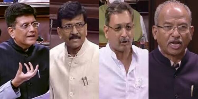 Piyush Goyal Sanjay raut Sambhaji chhattrapati And vikas mahatme