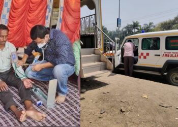 tulsidas bhoite on teacher fast in aurangabad cemetery