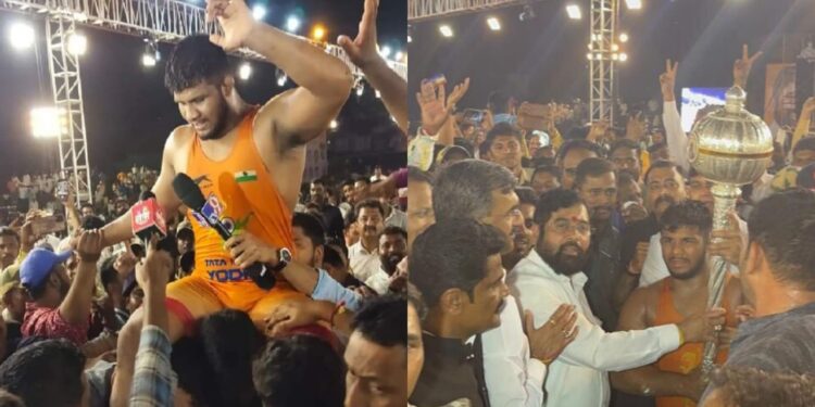 Prithviraj Babasaheb Patil won the final match of Maharashtra Kesari.