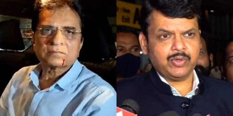 Kirit Somaiya And Devendra fadnavis