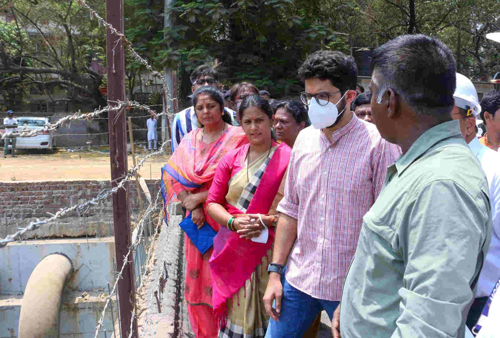 Aditya Thackeray inspected Delai Road bridge And hindmata underground rain water tank