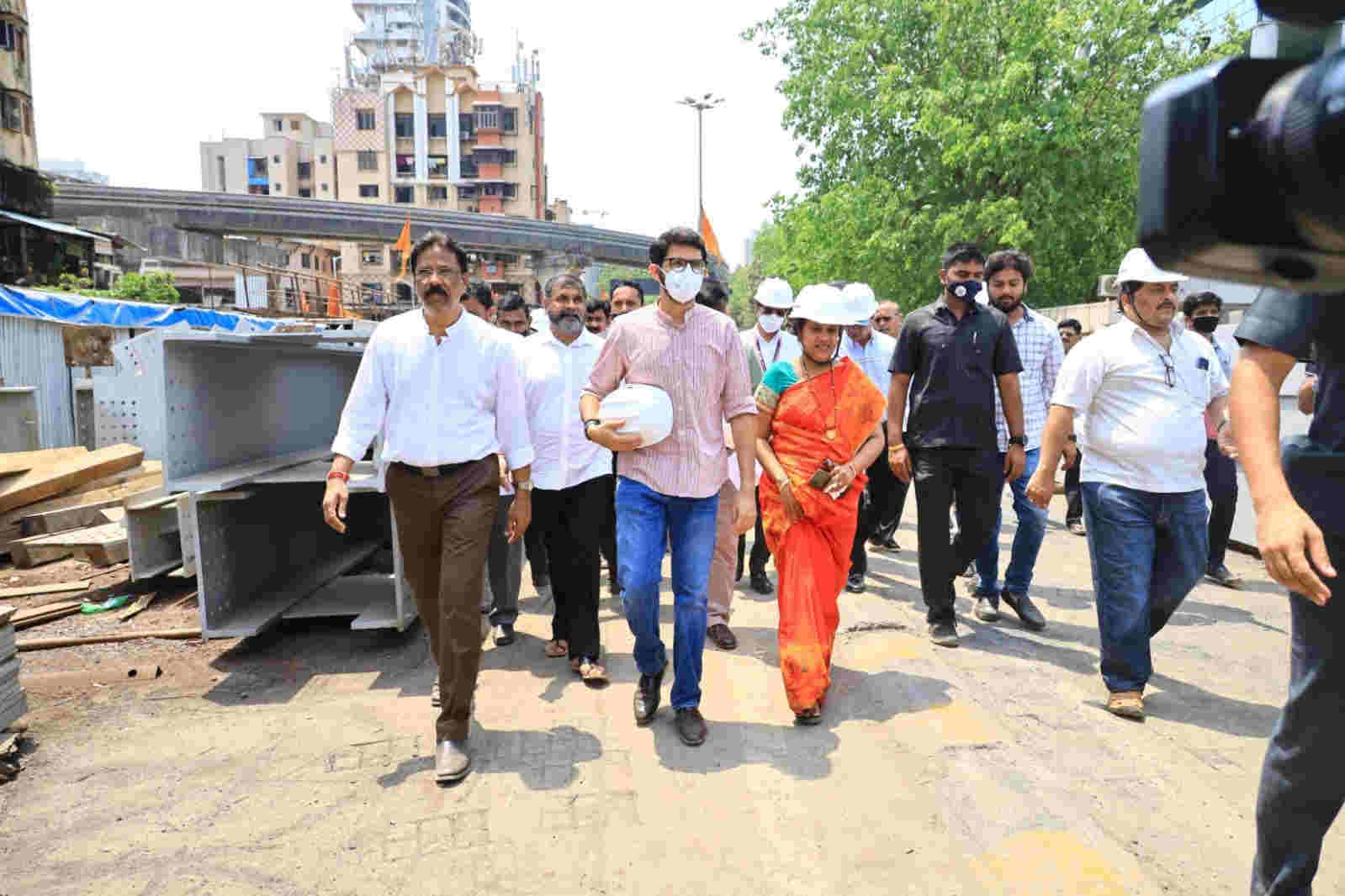 Aditya Thackeray inspected Delai Road bridge And hindmata underground rain water tank