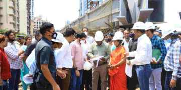 Aditya Thackeray inspected Delai Road bridge And hindmata underground rain water tank