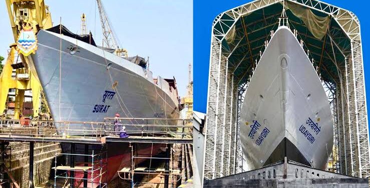 INS UDAYGIRI AND INS SURAT