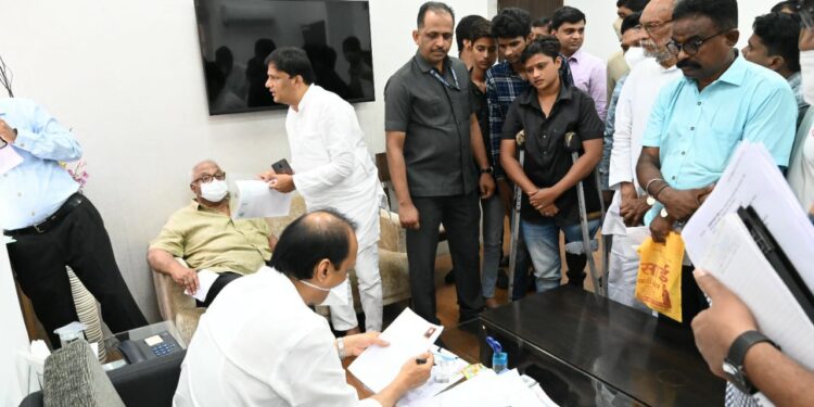 Ajit Pawar in Janta darbar