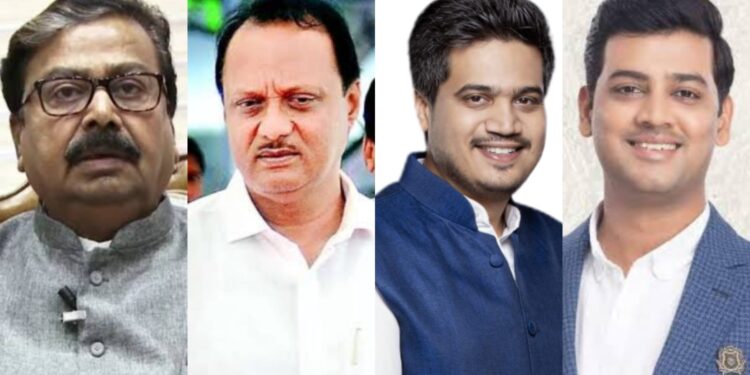 Gajajnan Kirtikar Ajit Pawar Rohit Pawar Shrikant Shinde