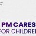 Pm cares for children
