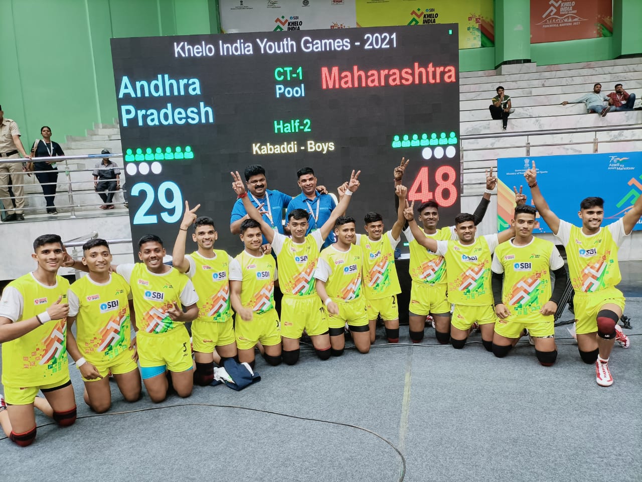 khelo india 2022: maharashtra Kabaddi team boys 