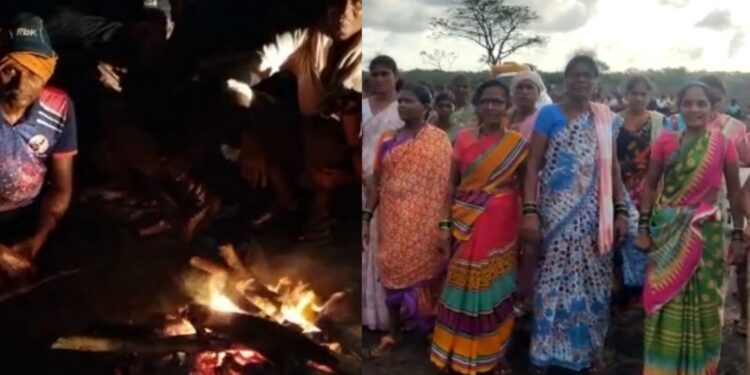 Protest against refinery at midnight in konkan