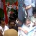 Trinamool Congress Leaders Agitation Outside hotel radisson