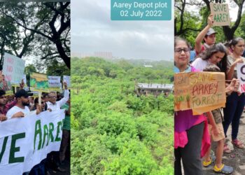 agitation in aarey against metro car shed decision of shinde fadnavis govt