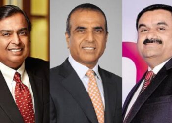 Mukesh Ambani Sunil Bharti And gautam Adani