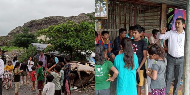 Dumping round School For poor child